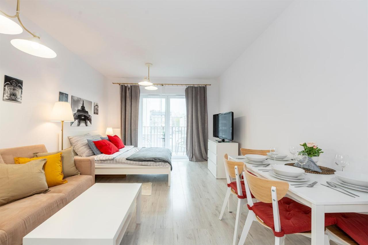 Luxury In City -3- Studio Bright & Secure Free Parking Łódź Eksteriør bilde